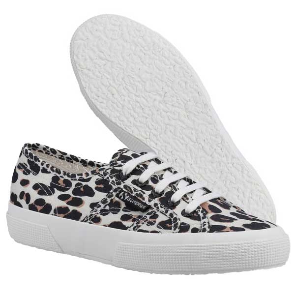 Everyday Trainer with Light Leopard Detailing