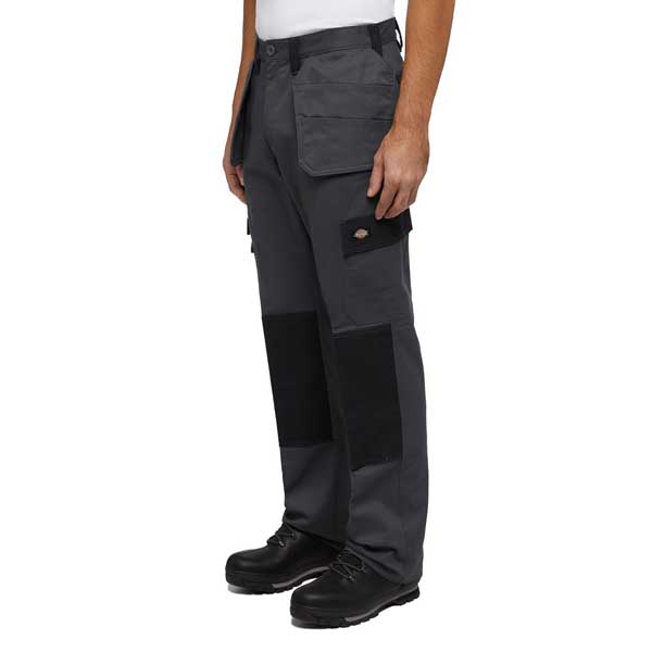 Regular Fit Everyday Holster Pocket Trousers in Charcoal Black