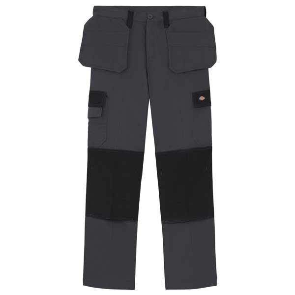 Regular Fit Everyday Holster Pocket Trousers in Charcoal Black