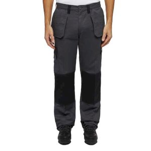 Regular Fit Everyday Holster Pocket Trousers in Charcoal Black