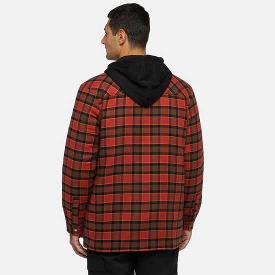 Men’s Fleece Hooded Shirt with Cotton Flannel