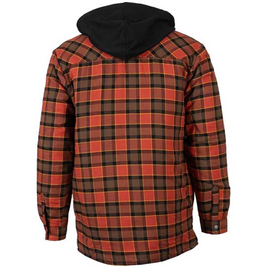 Men’s Fleece Hooded Shirt with Cotton Flannel