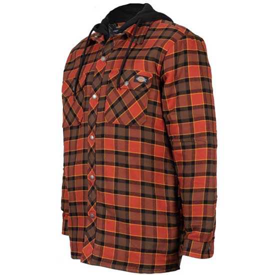 Men’s Fleece Hooded Shirt with Cotton Flannel