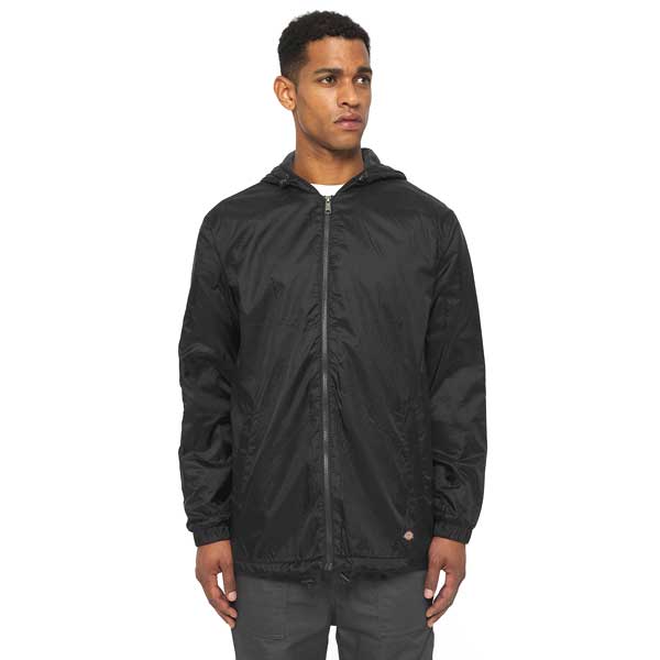 Fleece Lined Nylon Hooded Jacket