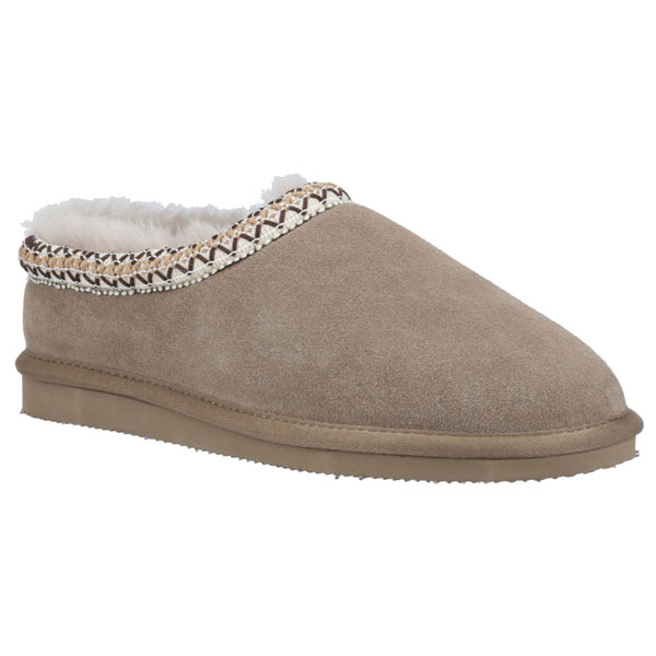 Foxmoor Sheepskin Lined Suede Slippers