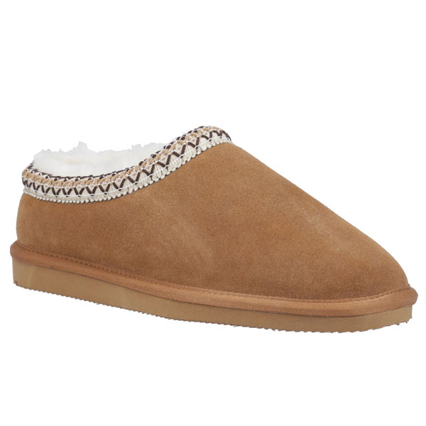 Foxmoor Sheepskin Lined Suede Slippers