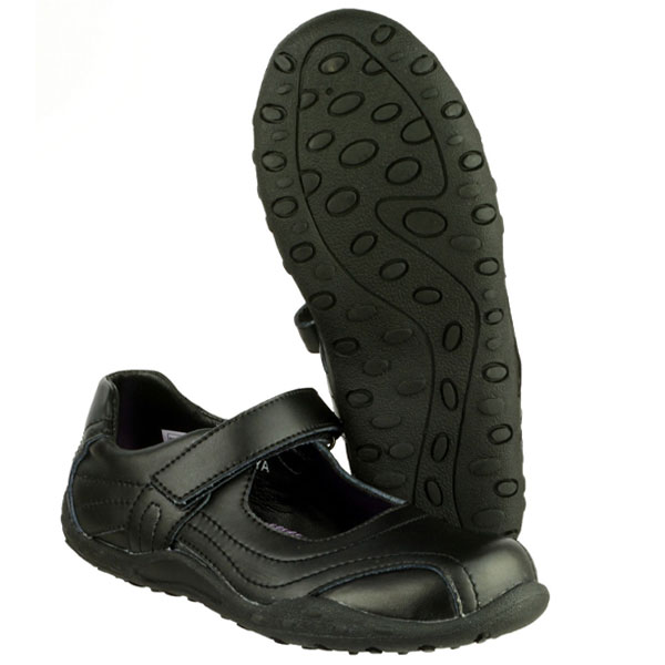 Freya  Fasten Strap School Shoe