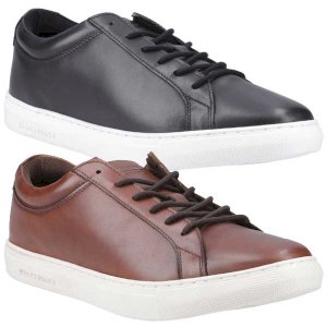 Galaxy Men’s Round Toe Leather Sneakers