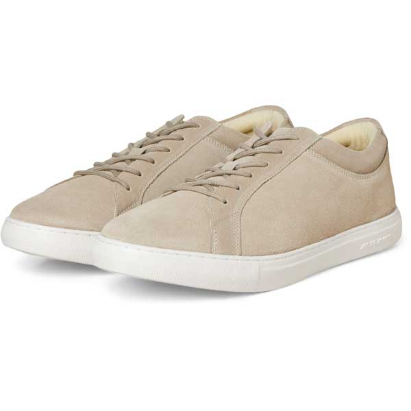 Soft Suede Trainers with Rubber Sole