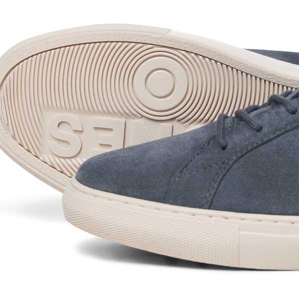 Soft Suede Trainers with Rubber Sole