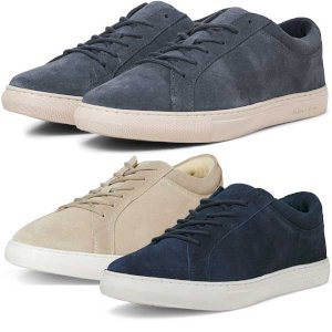 Soft Suede Trainers with Rubber Sole