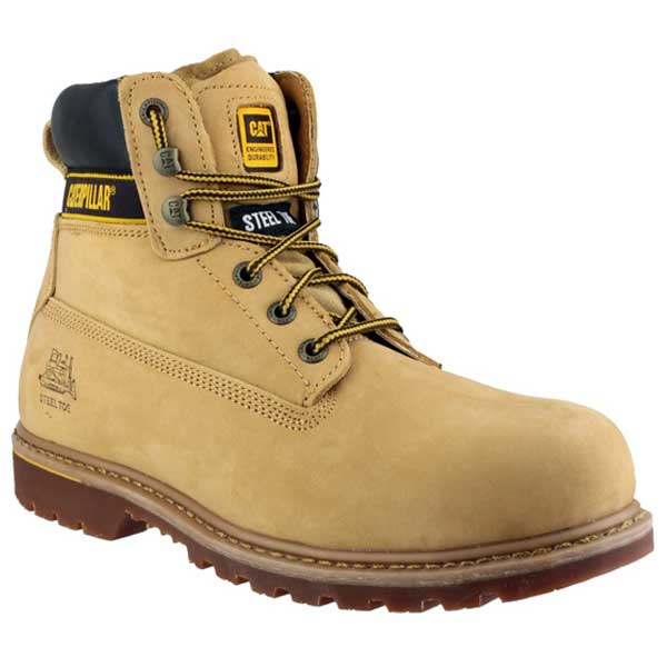 Goodyear Welted Safety Cat S3 Holton Toe Protection Shoes (Honey)