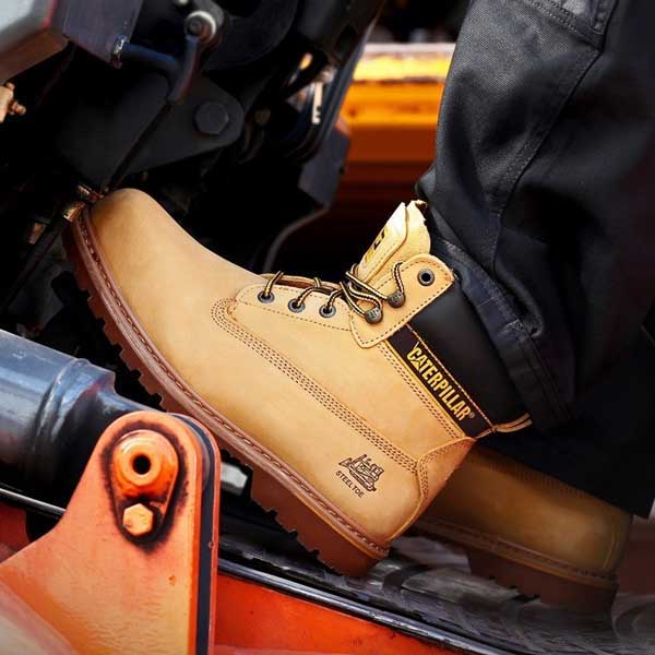 Goodyear Welted Safety Cat S3 Holton Toe Protection Shoes (Honey)