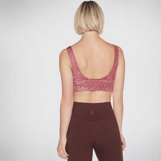  GOSCULPT Leopard Print Workout Bra with Mesh Lining