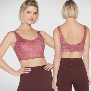  GOSCULPT Leopard Print Workout Bra with Mesh Lining