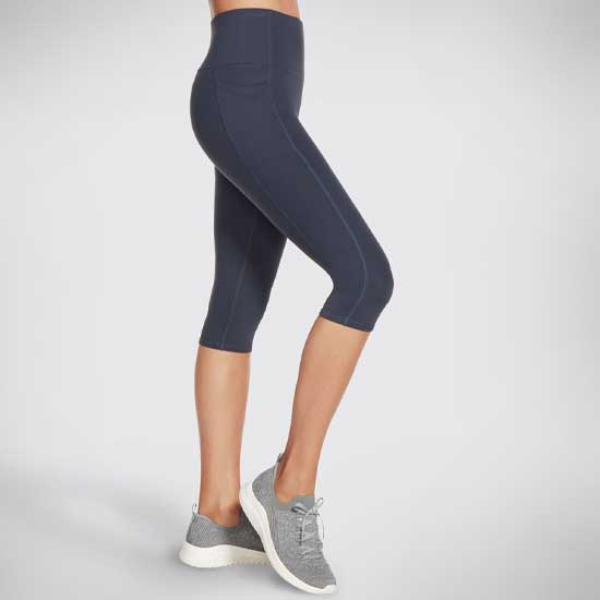 GOFLEX High-Waist Capri Leggings with Pockets