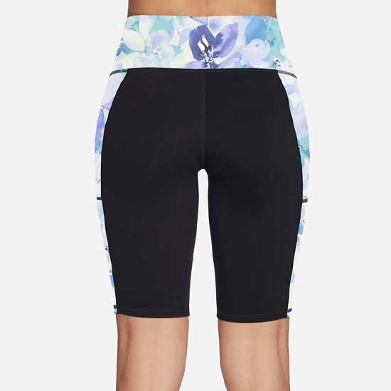 GoWalk Seascape Floral High-Waist Bike Shorts
