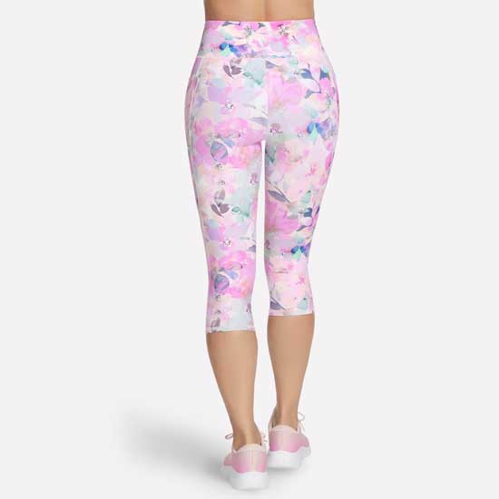 Ladies High-Waisted GO FLEX Seascape Floral Capri