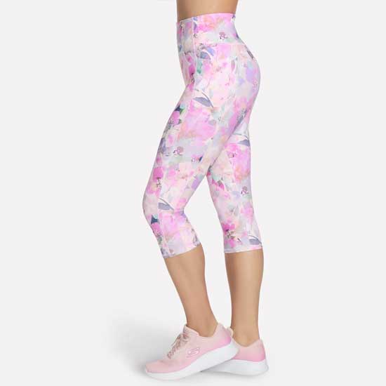 Ladies High-Waisted GO FLEX Seascape Floral Capri