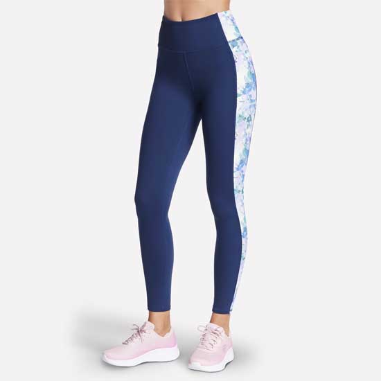 High-Waisted Seascape Floral Legging with Stretch Fabric