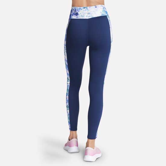 High-Waisted Seascape Floral Legging with Stretch Fabric