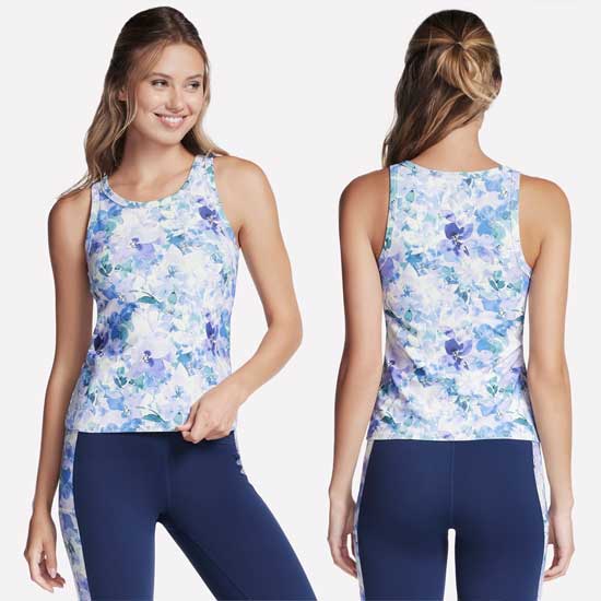 Skechers Go Walk Seascape Floral Tank Top for Women