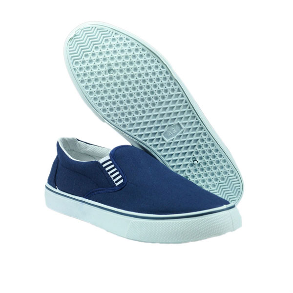 Men’s Navy Slip On Deck Plimsolls