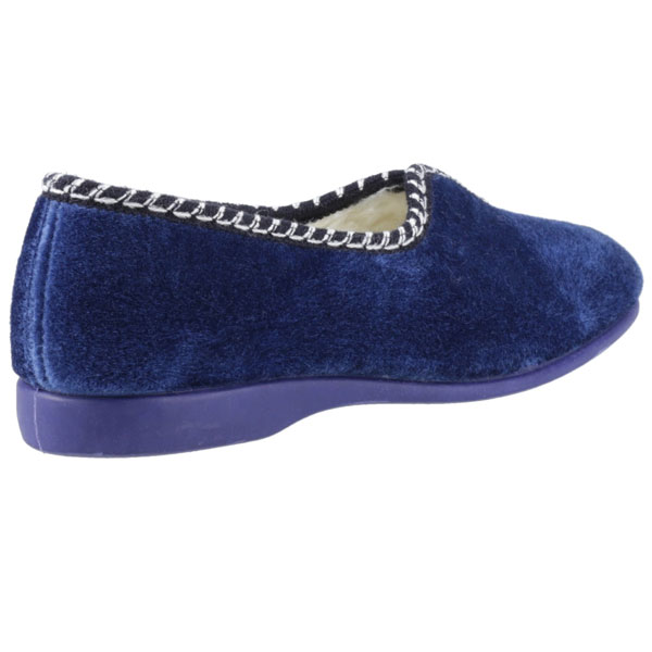 Helsinki Ladies Soft Stretch Velour Slippers