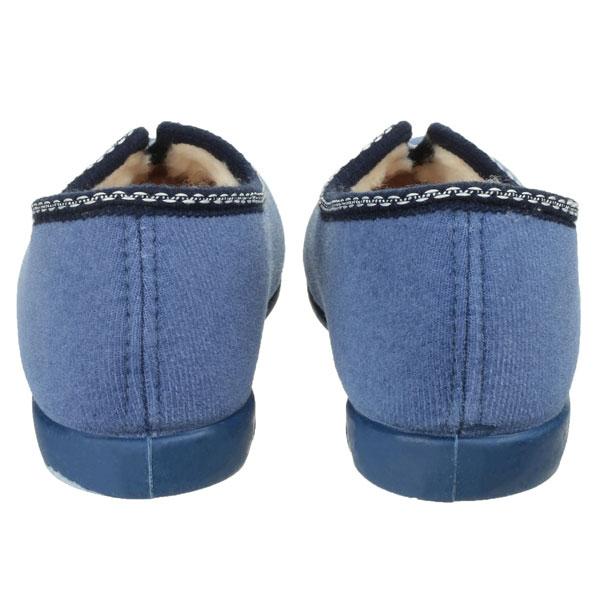 Helsinki Ladies Soft Stretch Velour Slippers
