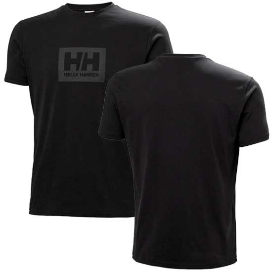Black HH Box Tee 2.0 Classic Fit Look
