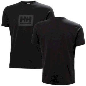 Black HH Box Tee 2.0 Classic Fit Look