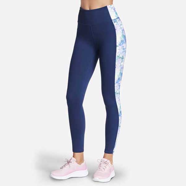 High-Waisted Seascape Floral Legging with Stretch Fabric