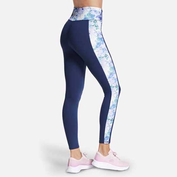 High-Waisted Seascape Floral Legging with Stretch Fabric