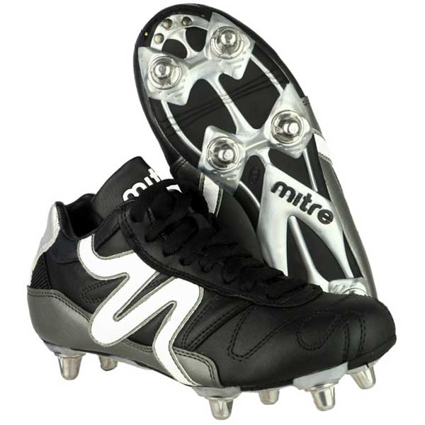 Italia Lace-Up Rugby Boots with Screw-In Studs