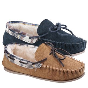 Kilkenny Moccasin Slipper with Lacing Fit