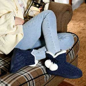 Ladies Bootie Slippers
