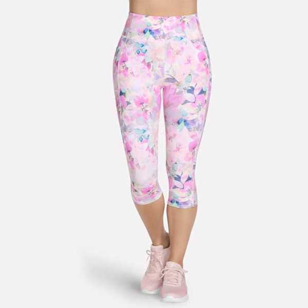 Ladies High-Waisted GO FLEX Seascape Floral Capri