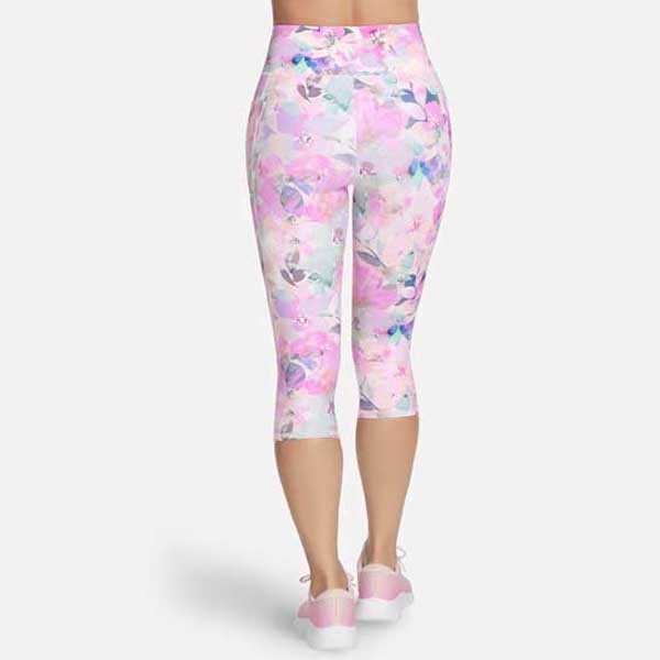 Ladies High-Waisted GO FLEX Seascape Floral Capri