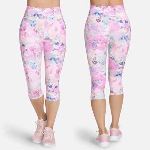 Ladies High-Waisted GO FLEX Seascape Floral Capri