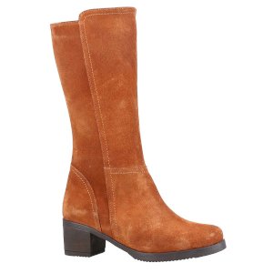 Lucy Ladies Knee Boots with Side Zip