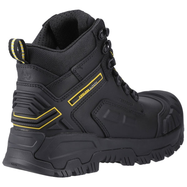 Mary Women’s Black Leather Safety Boot
