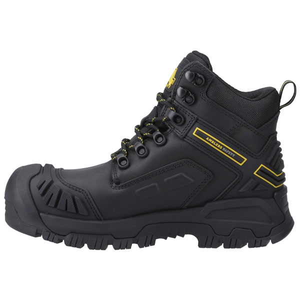 Mary Women’s Black Leather Safety Boot