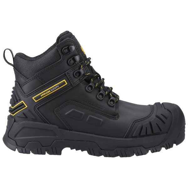 Mary Women’s Black Leather Safety Boot