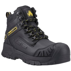 Mary Women’s Black Leather Safety Boot