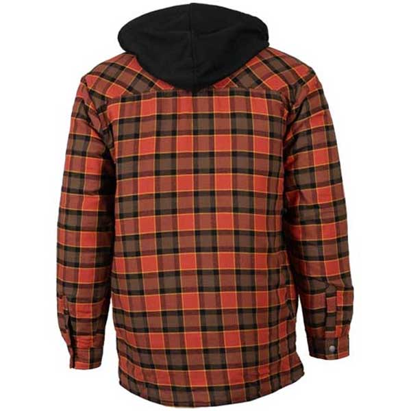 Men’s Fleece Hooded Shirt with Cotton Flannel