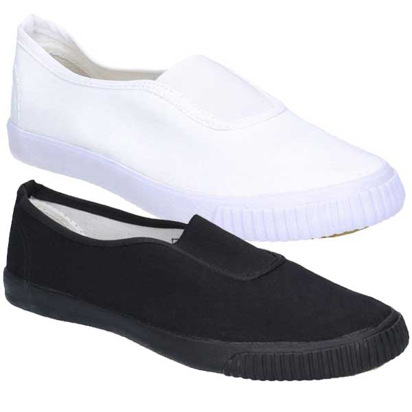 Men’s Rubber Sole Gusset Plimsolls