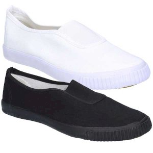 Men’s Rubber Sole Gusset Plimsolls