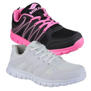 Ladies Milos Comfort Fit Lace-Up Sneakers