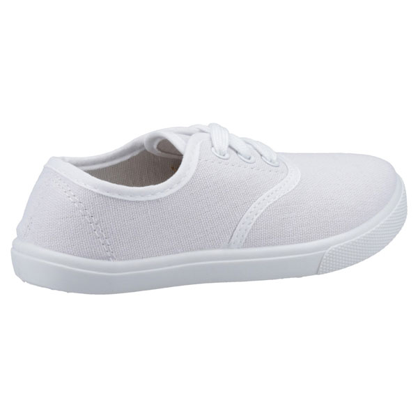 Mirak GB White Lace Up Plimsolls