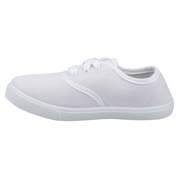 Mirak GB White Lace Up Plimsolls